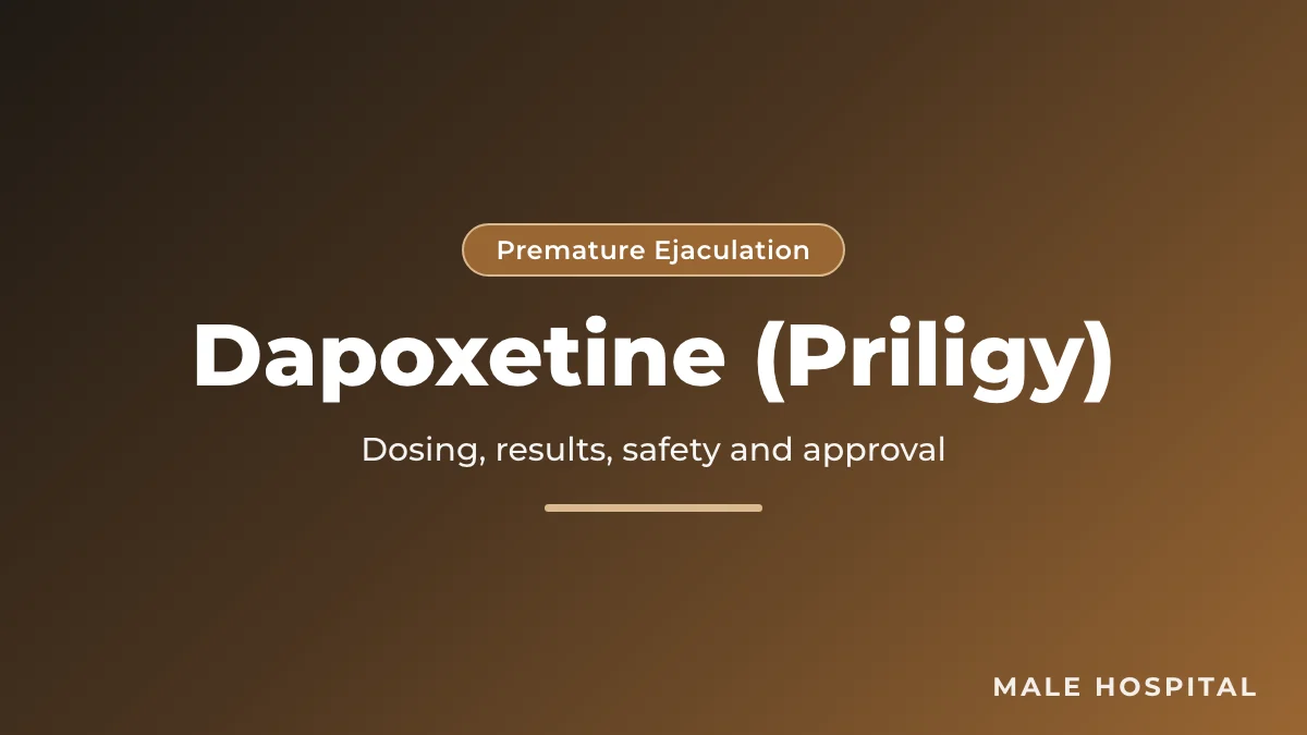 Dapoxetine (Priligy) guide: dosing, efficacy, side effects and approval status