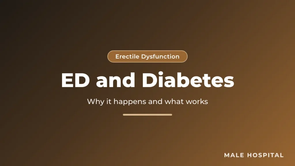 Erectile dysfunction and diabetes: how high blood sugar damages penile nerves and blood vessels, and treatment options