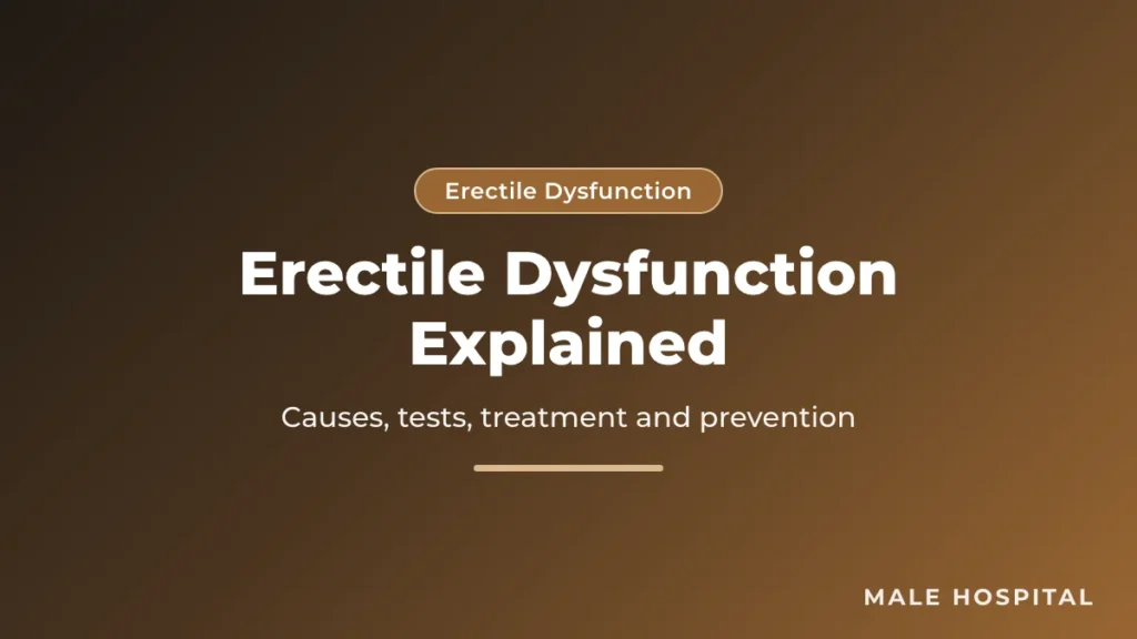 Erectile dysfunction guide: causes, diagnosis and treatment