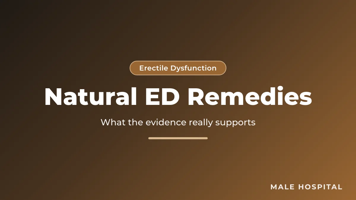 Natural remedies for erectile dysfunction: lifestyle changes, pelvic floor exercises and supplement evidence