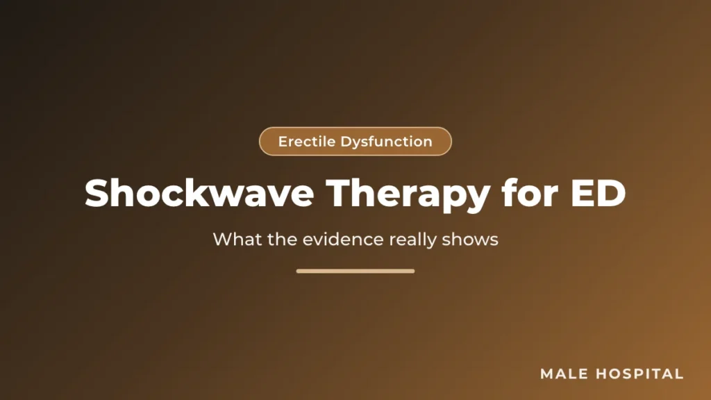 Shockwave therapy for erectile dysfunction: evidence, guidelines and who may benefit