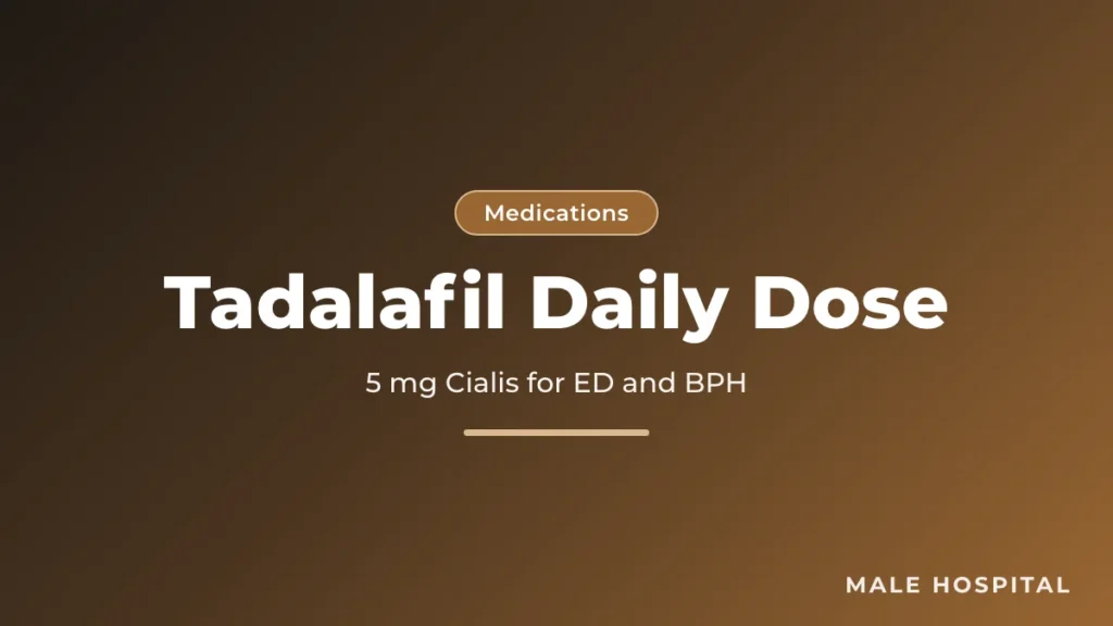 Tadalafil daily dose: once-daily 2.5 mg and 5 mg Cialis for erectile dysfunction and BPH
