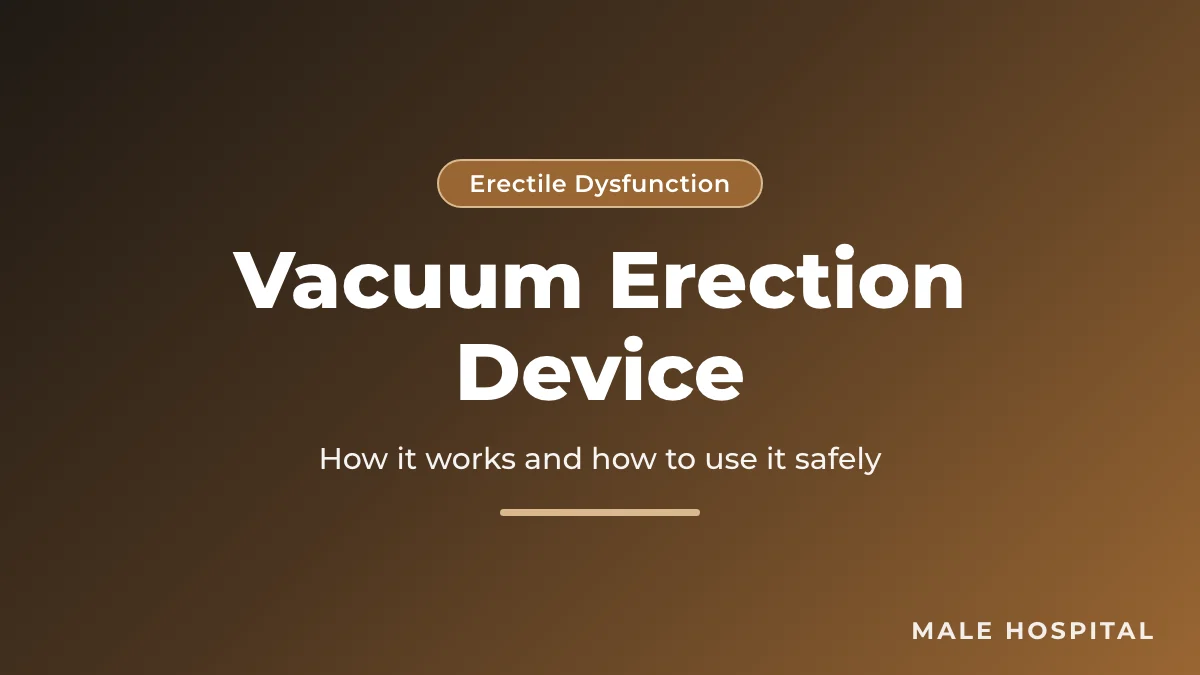 Vacuum erection device guide: how a penis pump works, safe use and effectiveness