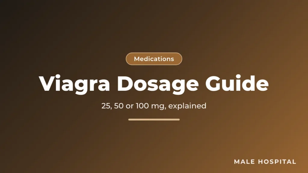 Viagra dosage guide: 25 mg, 50 mg and 100 mg sildenafil tablets