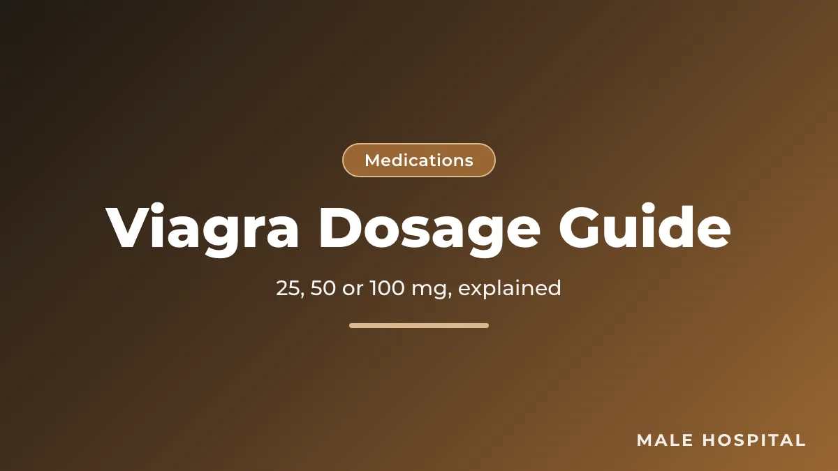 Viagra dosage guide: 25 mg, 50 mg and 100 mg sildenafil tablets